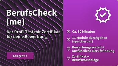 Ausbildung Berufscheck(me)