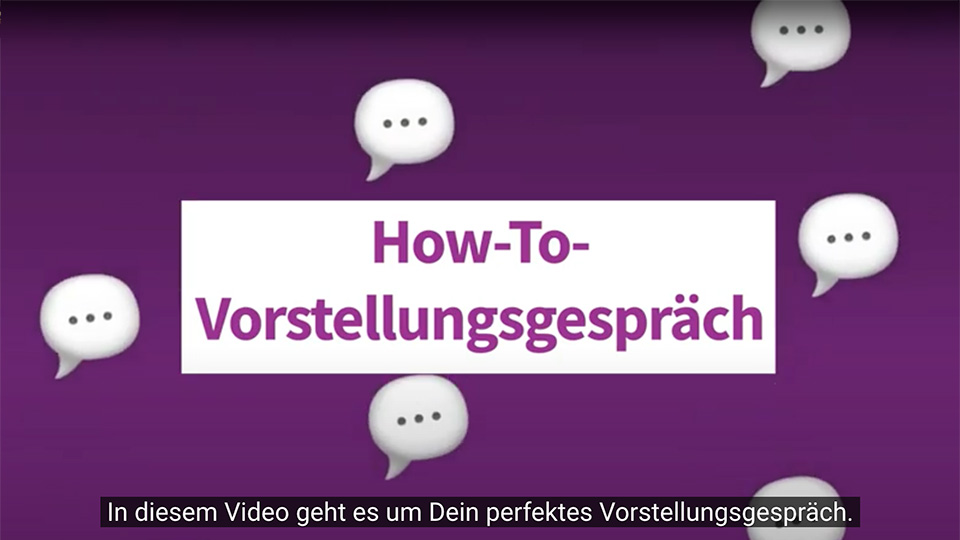  In diesem How-To-Video zeigen wir Dir, wie Du Dich am besten auf Dein perfektes Vorstellungsgespräch vorbereitest. 